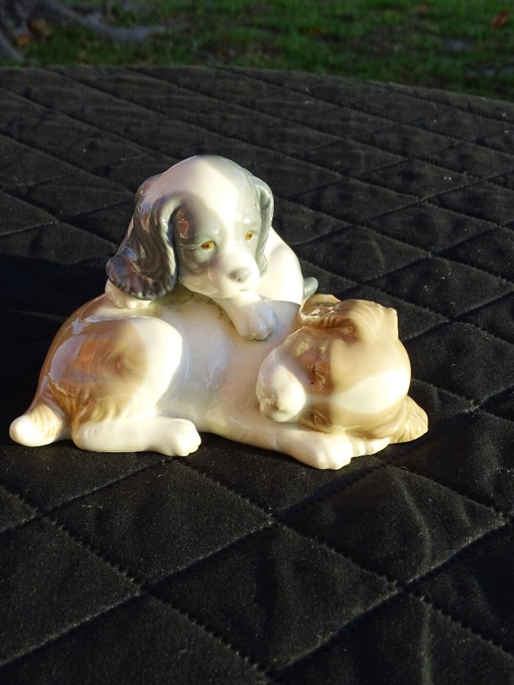 Vintage NAO by Lladró Spaniel Puppy Figurine • Spanish Porcelain Dog Sculpture